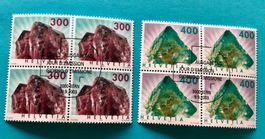 Viererblock Nr.1094-1095 ET Stempelt Bern 2003 Mineralien