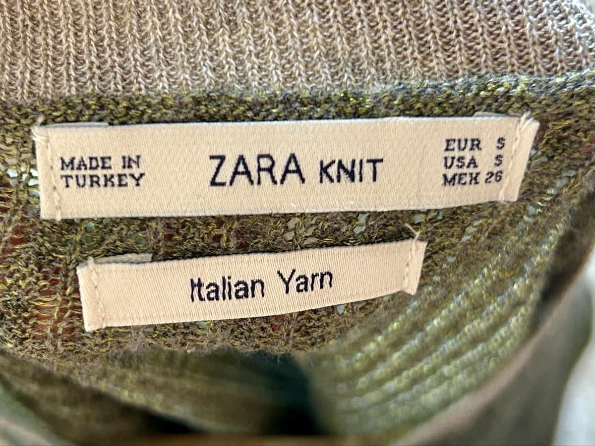 Zara Pulls & Sweat-shirts: Pull léger Zara Knit vert, taille S – D'occasion à Romanel-s-Lausanne par fer_88w5 3