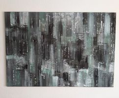😊 CC Art Matrix,83x123cm, auf Leinwand, handmade