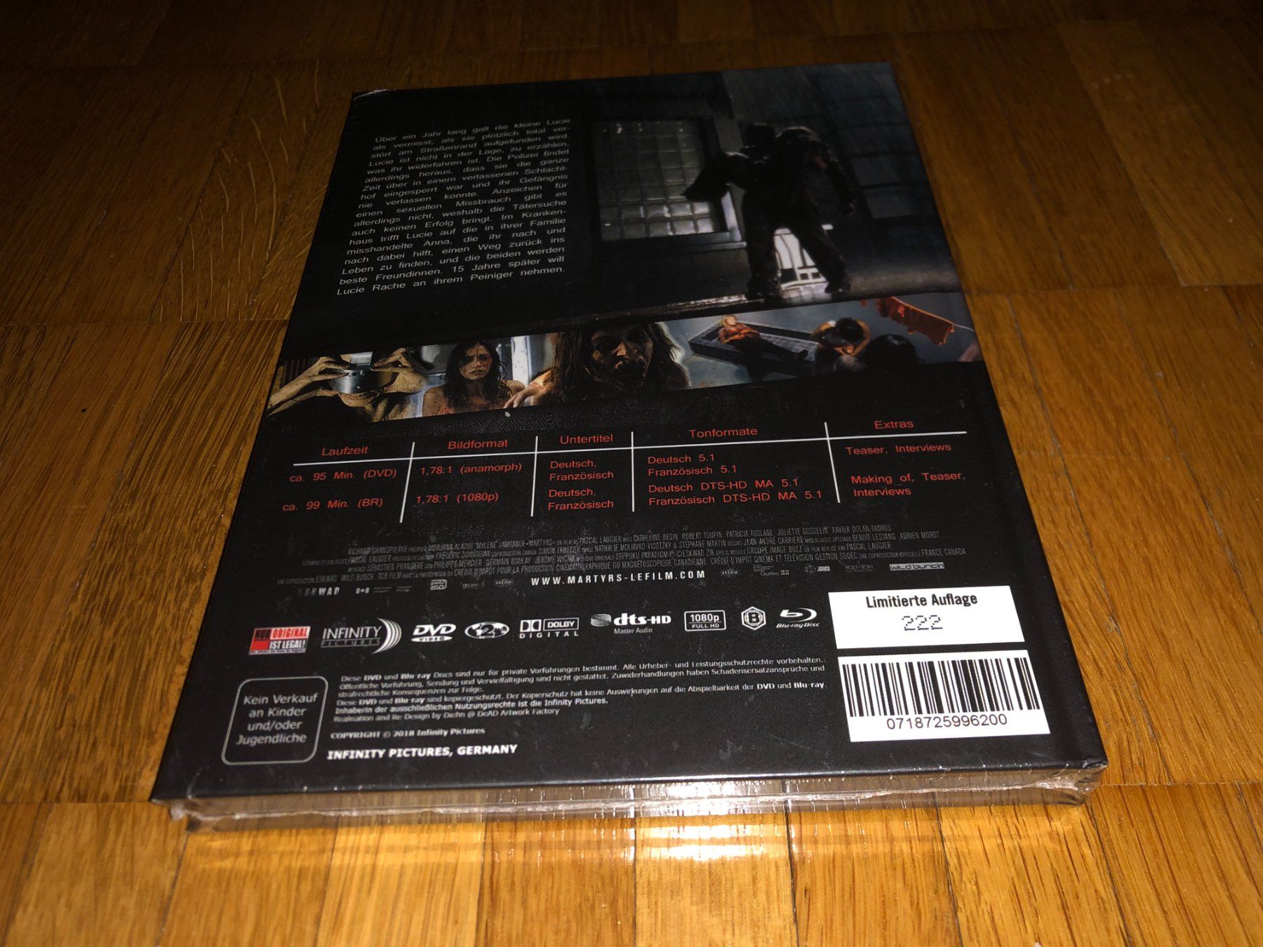 Tutti i DVDs: Martyrs - MEDIABOOK - D - UNCUT – Nuovo e nell'imballaggio originale da Basel venduto da havsok 1