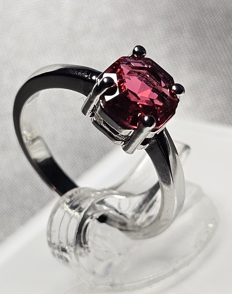 Anelli: Eleganter Ring mit Turmalin, 925 versilbert, Gr. 6 – Nuovo (secondo la descrizione) da Grenchen venduto da maretop 4