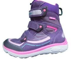 Gr. 34 ELEFANTEN Winterstiefel violett pink Tex Klett