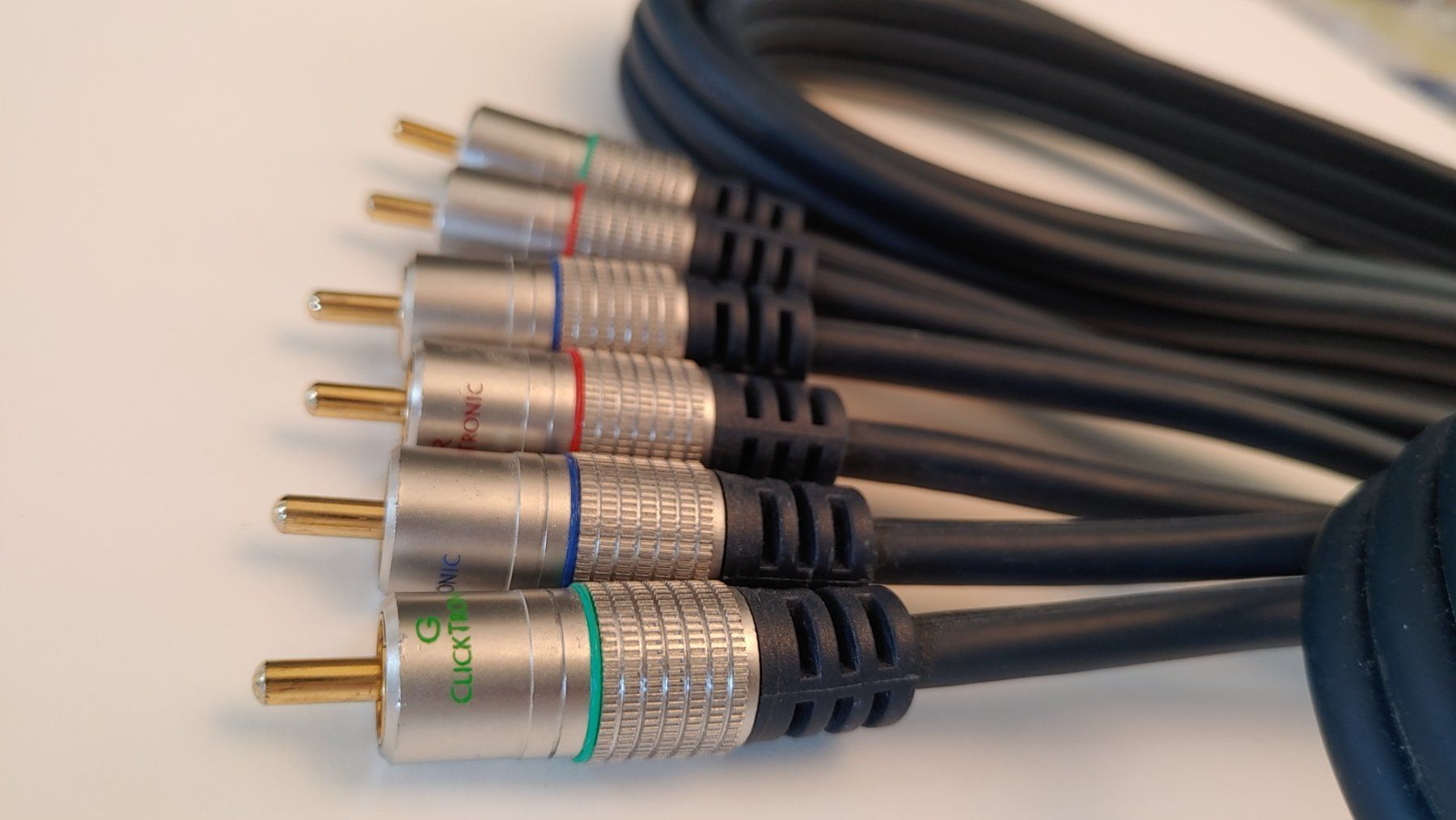 Cavi: CLICKTRONIC YUV-Komponentenkabel  (2m Blau) – Usato da Böbikon venduto da byYuri 3