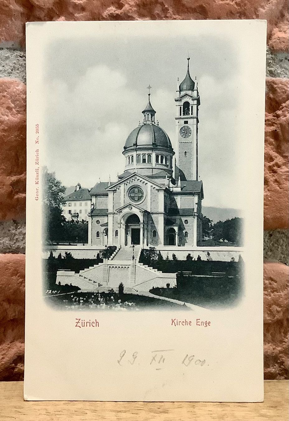 Ansichtskarten: 1900 - ZÜRICH - Kirche Enge – Gebraucht aus Root von ENGLAND-TREASURES