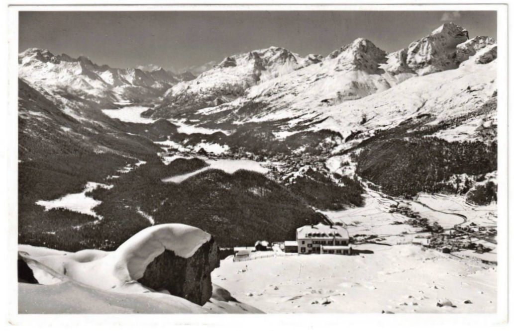 Cartoline postali: St. Moritz - Standseilbahn Muottas Muragl Bergstation – Usato da Binningen venduto da Mountainrider
