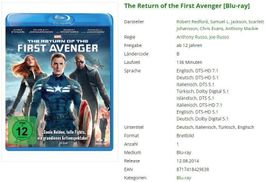 The Return of the First Avenger - Bluray