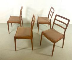 4x Teak MidCentury Stühle von CASALA neu gepolstert