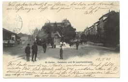 St. Gallen - alter Bahnhof Gaiserbahn - Leonhardstrasse 1903