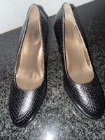 Damenschuhe Nero Giardini schwarz Schlangenprint Grösse 37