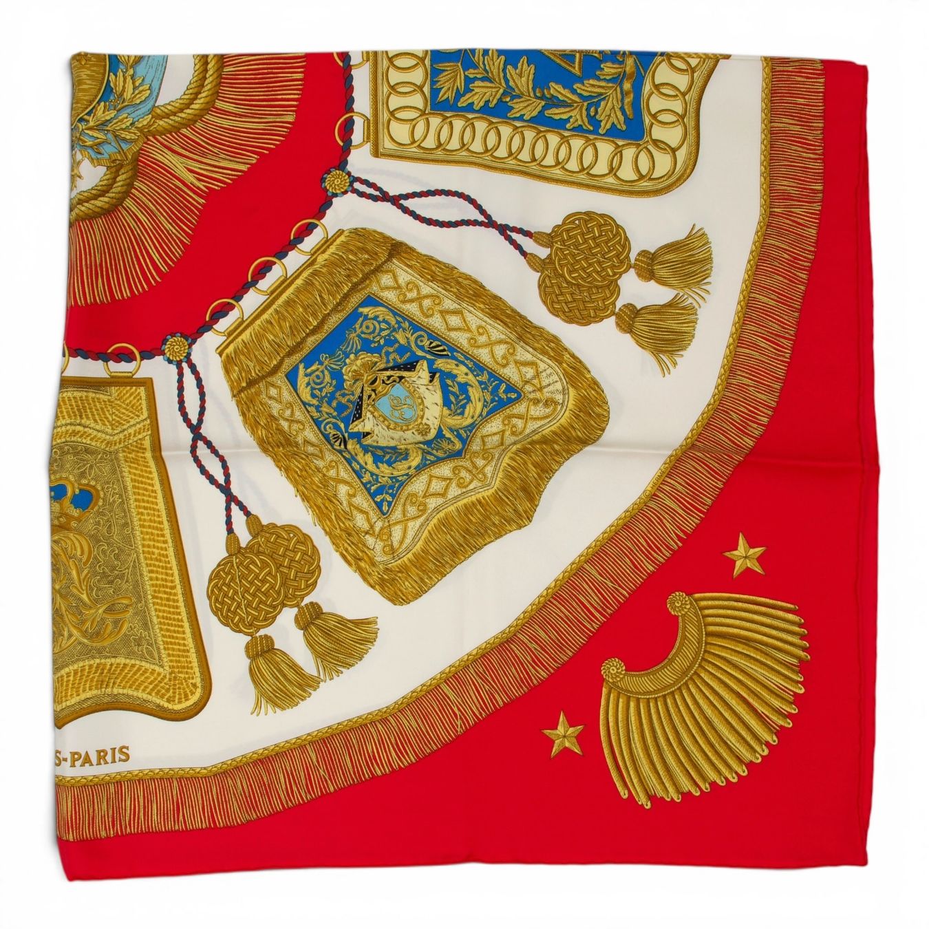 Hermès Foulard & Sciarpe: Hermès Carré "Poste et Cavalerie" rot – Usato da Binningen venduto da Designerlabels