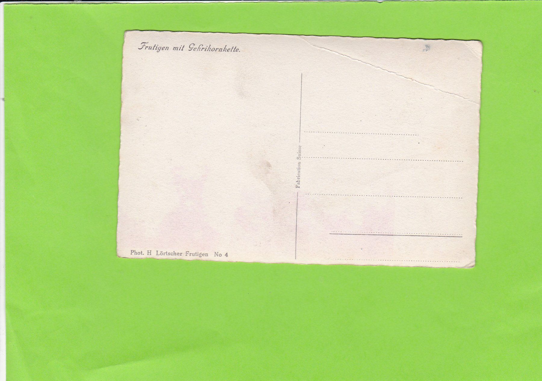 Cartoline postali: Frutigen mit Gerihornkette – Usato da St. Peterzell venduto da neckertal 1