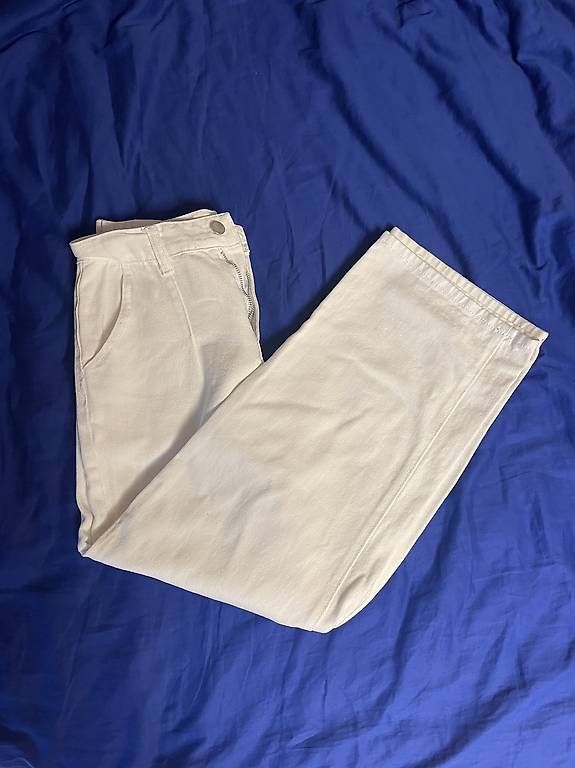 Pantaloni: Weisse breite Hosen Gr. S – Usato da Weisslingen venduto da Fiorellin7
