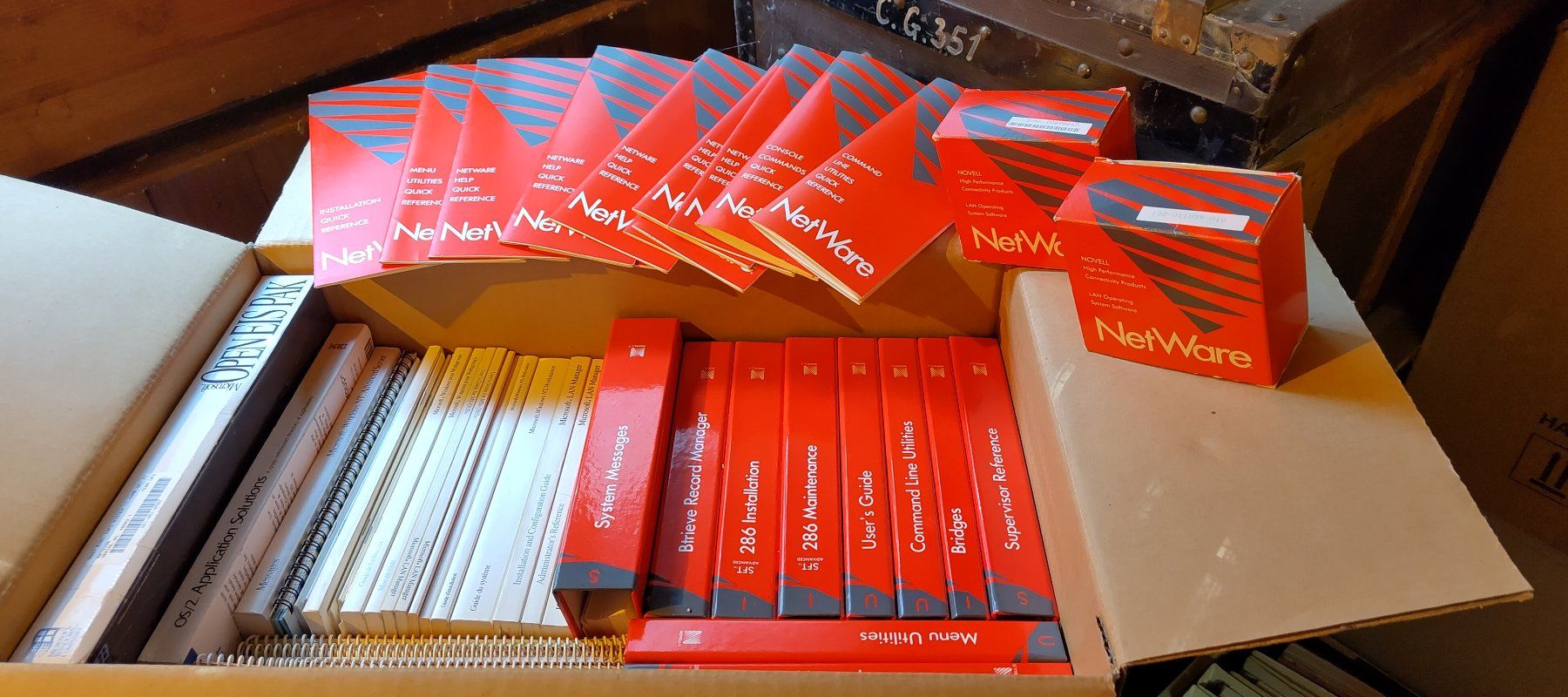 Software: Novell Netware, manuels et software – Usato da Bassins venduto da mazette13