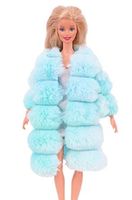 BARBIE KLEID PLÜSCH MANTEL + KLEID INKL. 1 PAAR SCHUHE 10131