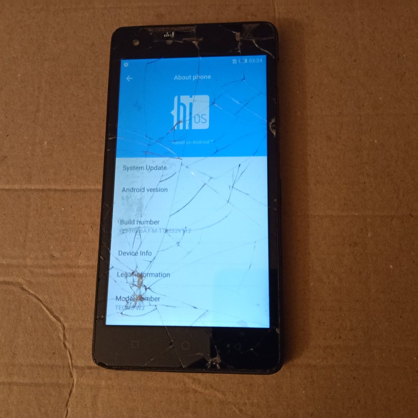 Telefoni cellulari / Smartphones: Android Tecno W3 ohne Lock, kriegt kein Netz – Difettoso da Winterthur venduto da Opusco 3