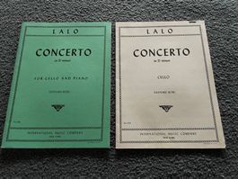 Lalo concerto D moll Noten für cello und piano