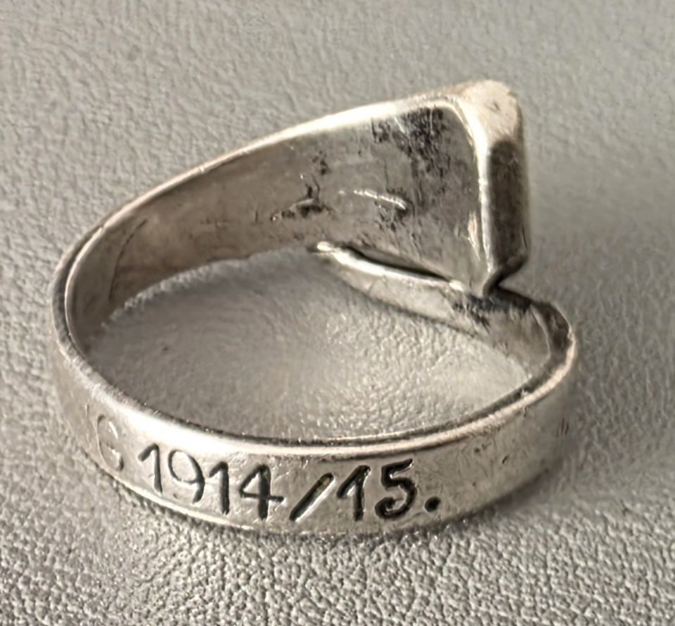 Ringe: Antiker Silberring 900 - Grenzbesetzung 1914/15 Militär WW1 – Gebraucht aus Niederuzwil von 262305 1