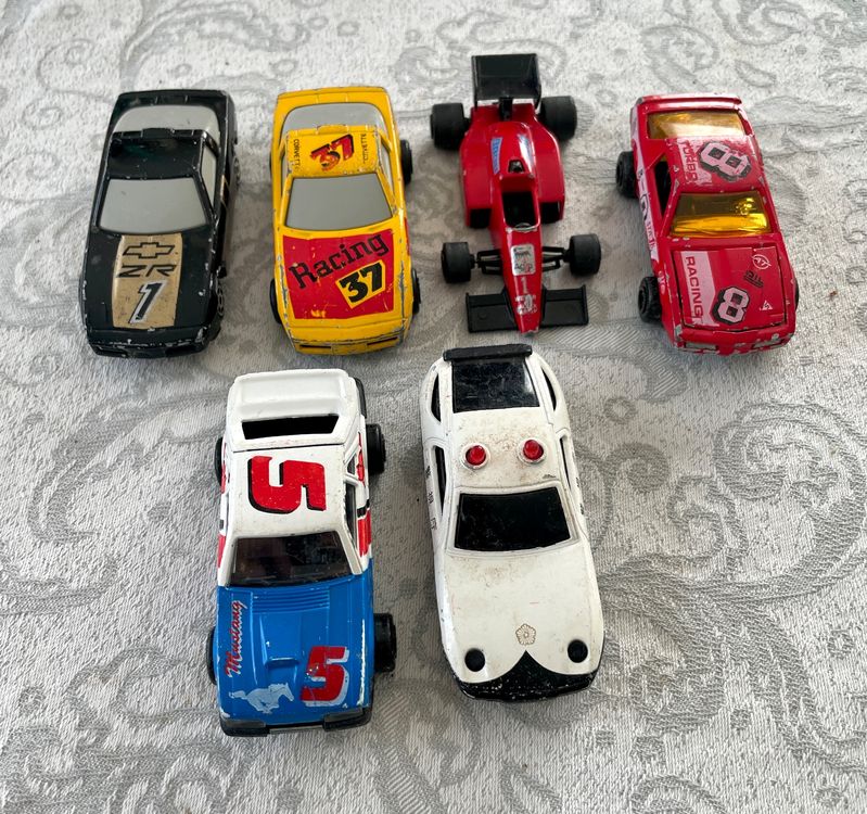 Lot 6 Voitures Majorette Japan Series - Métal, 1:64, 7.5cm, Roues Libres, Suspension