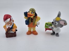 3x Vintage Ü-Ei Kultfiguren Set 80er/90er Raritäten 
