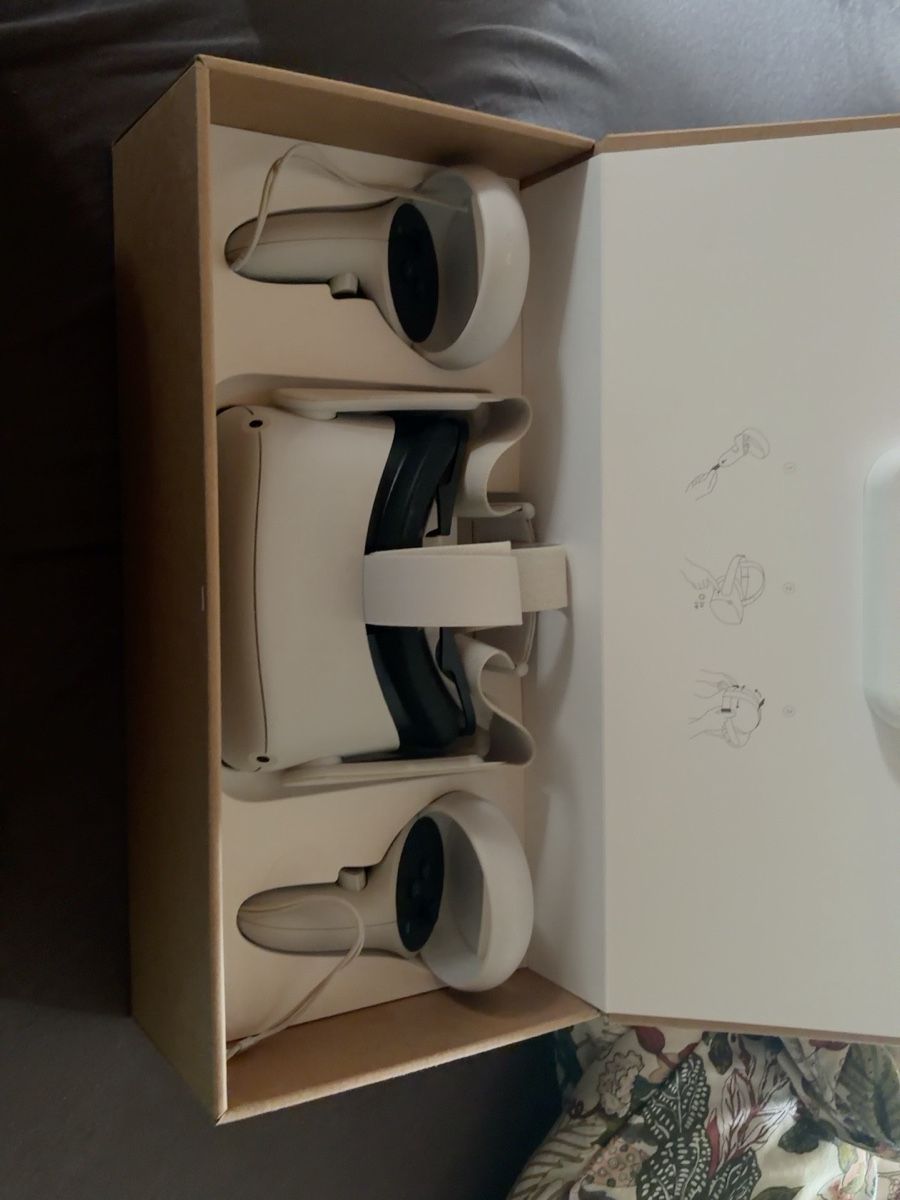 Meta VR Brille: Meta Quest 2 128 GB inkl. 2 Controller & Originalverpackung – Gebraucht aus Dachsen von ale_8smc