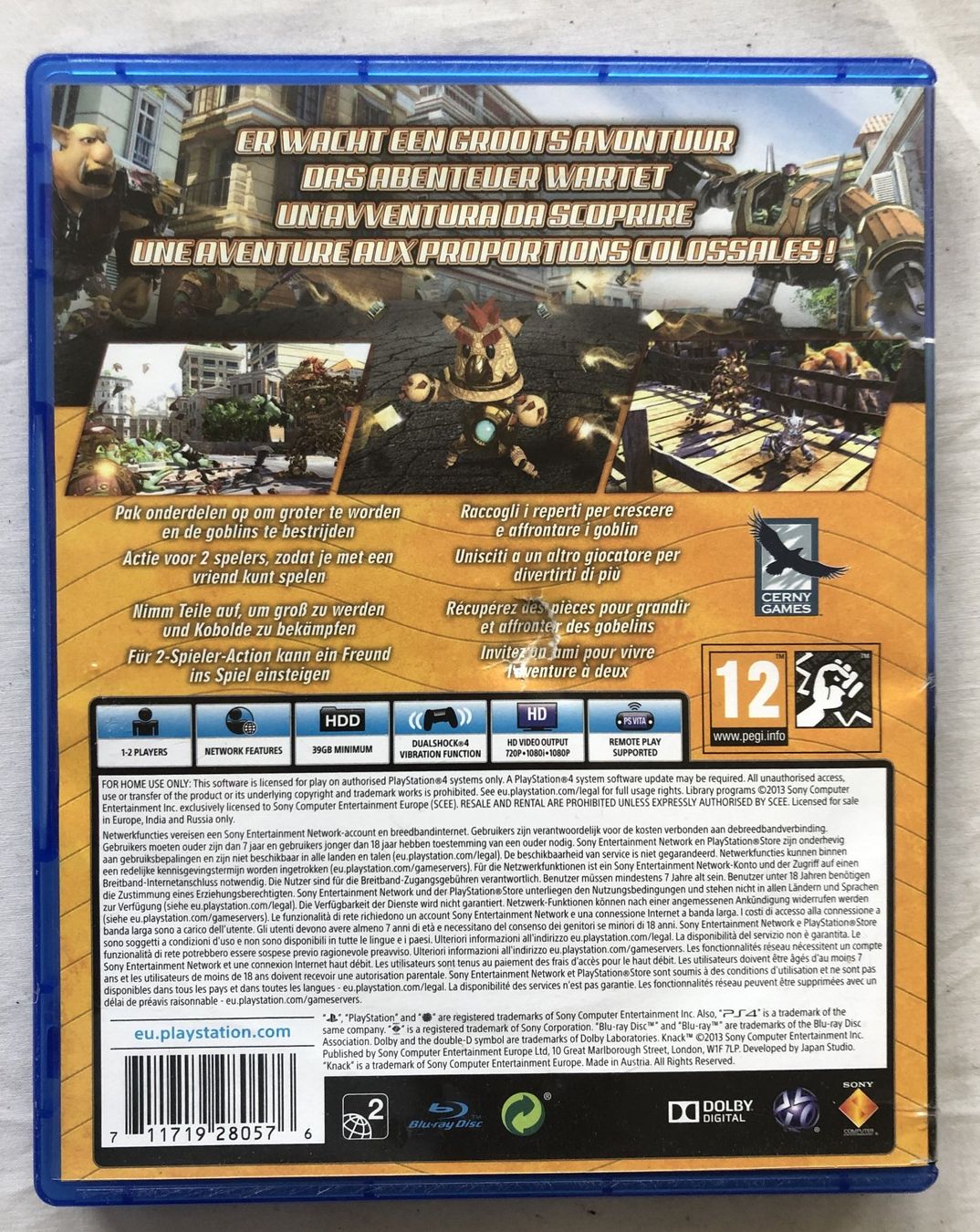 Giochi: PS 4 - KNACK – Usato da Schaffhausen venduto da durruti 2