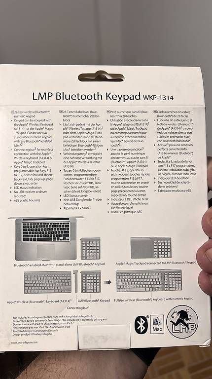 Tastiere: LMP Bluethooth Keypad für Mac – Usato da Hersberg venduto da Closterd