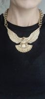 Halskette Adler goldfarben Grosse Kette Damen Schmuck
