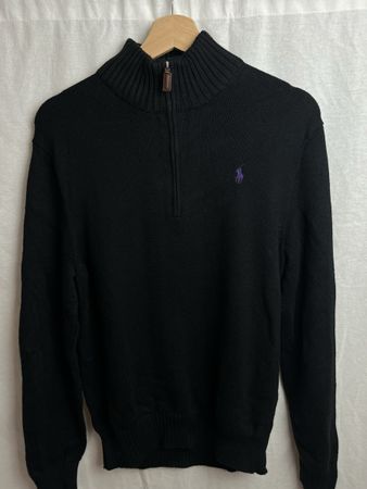 Quarter zip Ralph Lauren noir taille M