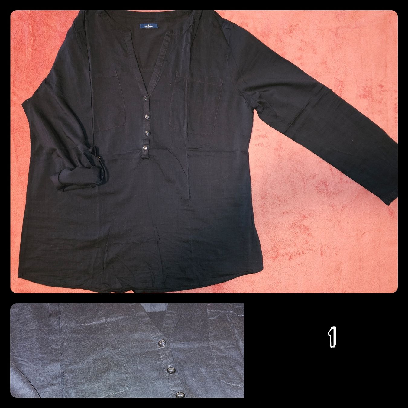 Tom Tailor Camicette: Langarm-Basic, dunkelblau, Tom Tailor, XL – Nuovo (secondo la descrizione) da Heiden venduto da Taronia