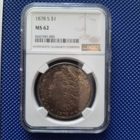 USA 1878 S San Francisco Morgan Dollar NGC MS 62