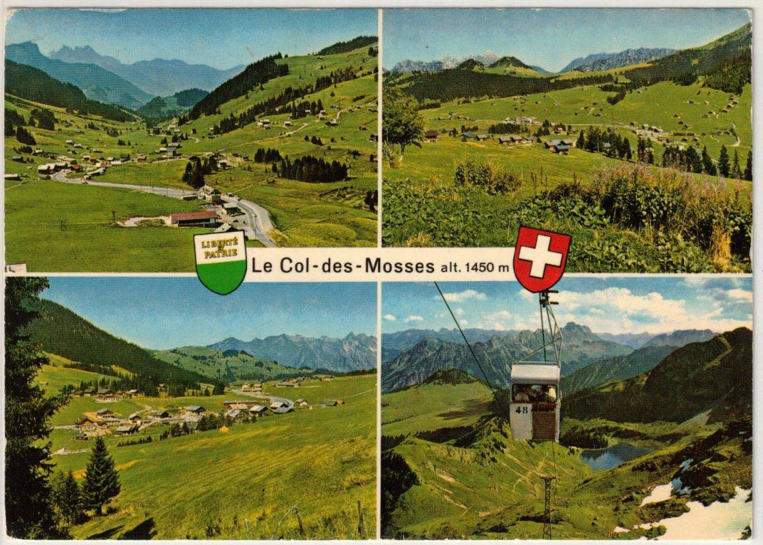 Ansichtskarten: Col des Mosses - 4 Bild AK – Gebraucht aus Binningen von Mountainrider