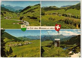 Col des Mosses - 4 Bild AK