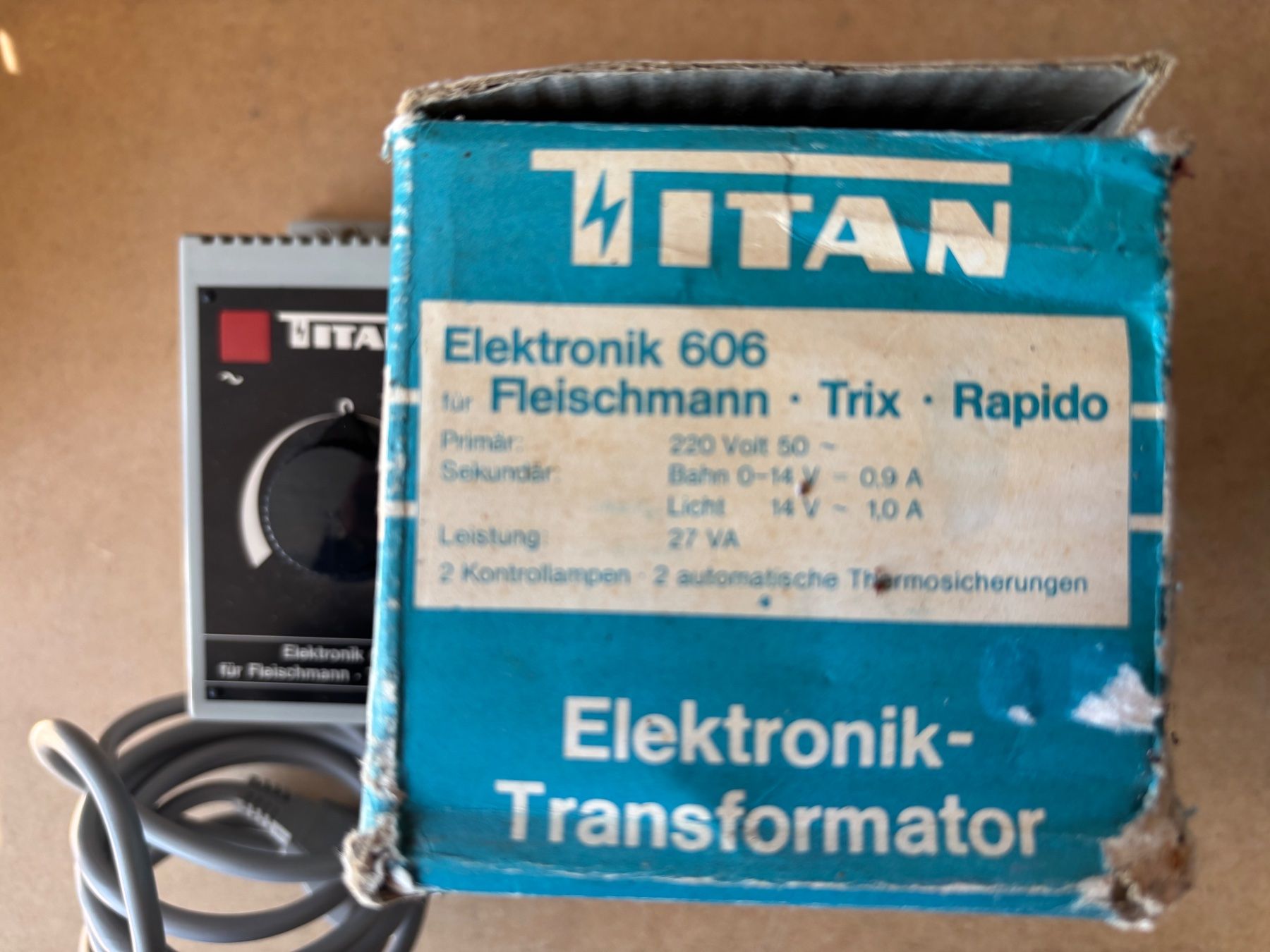 Modellini di ferrovie: Titan 606 Tranformator fur Fleischmann Trix – Nuovo e nell'imballaggio originale da Hauterive NE venduto da eriamch 1