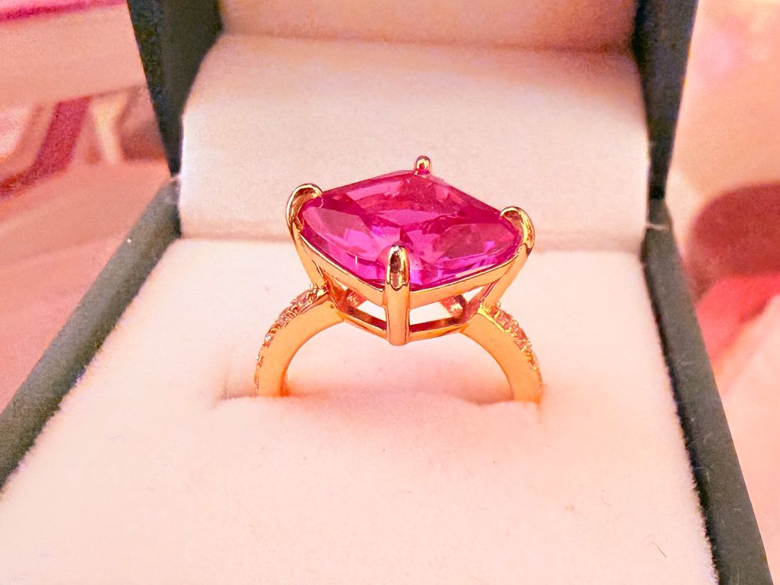 Anelli: Bague Saphir Rose – Nuovo e nell'imballaggio originale da St-Maurice venduto da Sandrinette123 2