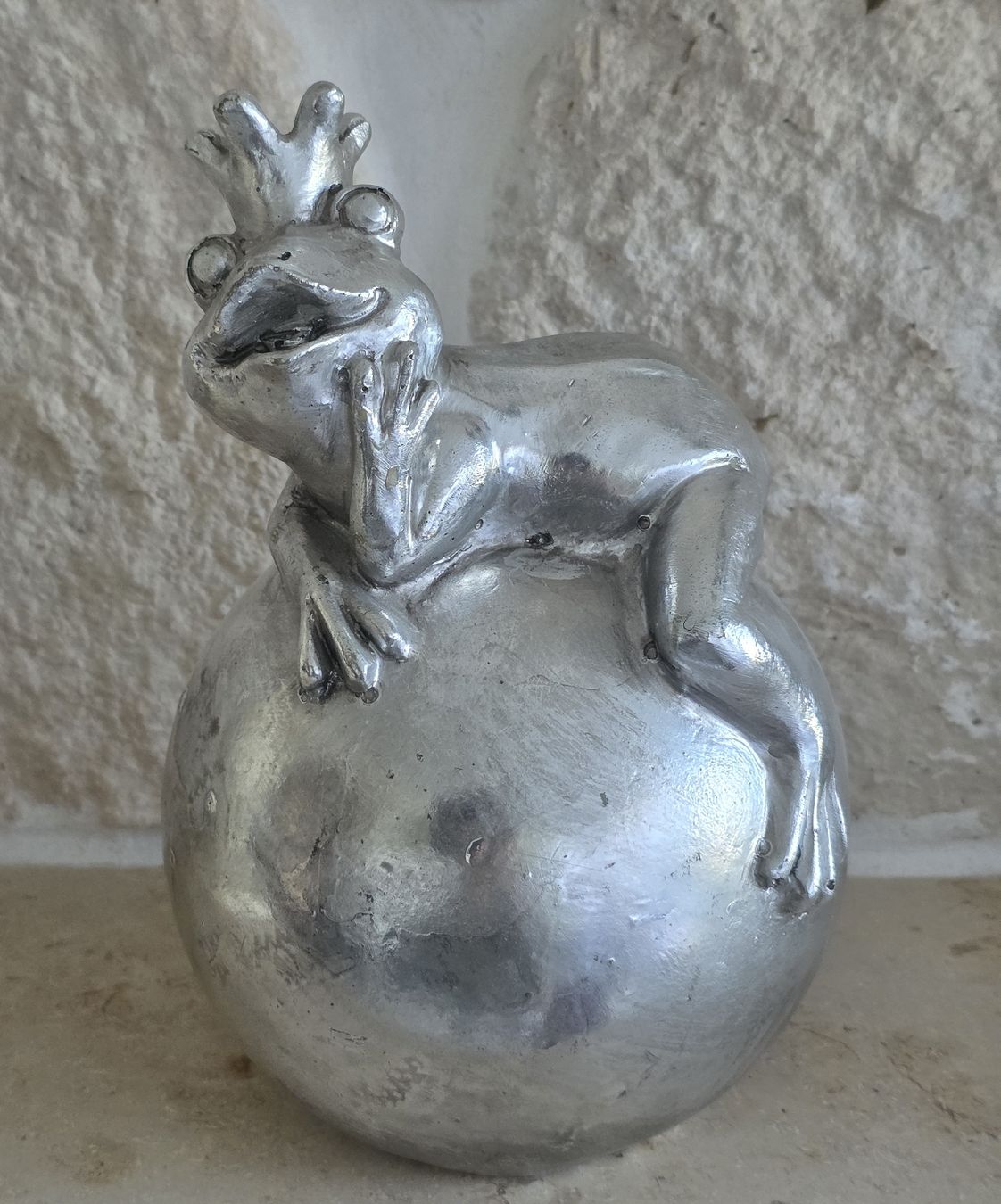 Statuette: Froschkönig Figur silberfarben  – Usato da Rheinsulz venduto da Gilea