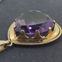 Goldkette mit wunderschönem Amethyst