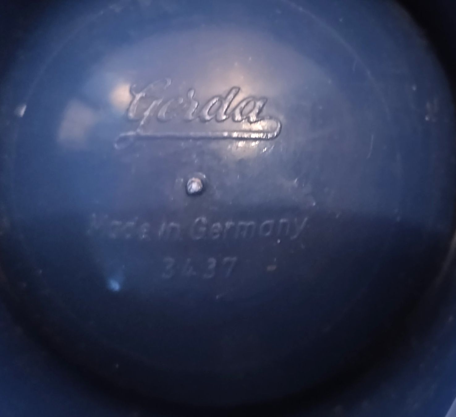 Altre Stoviglie: 6 Eierbecher "Gerda" blau/weiss Made in Germany ±1970 – Usato da Bellach venduto da JingleJerry 2