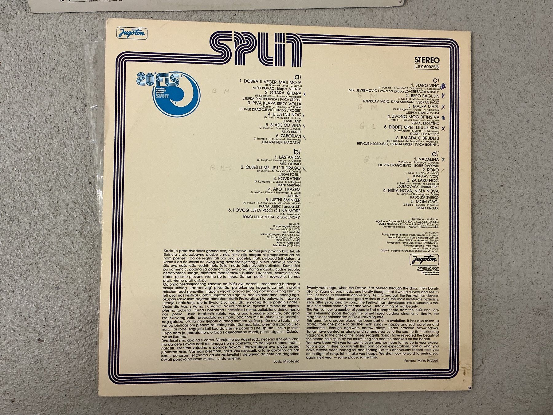 Dischi in vinile: Split Song Festival LP – Usato da Winterthur venduto da Tumko-Vinyl 1