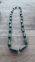 Malachit Collier gross Grüne Steine 