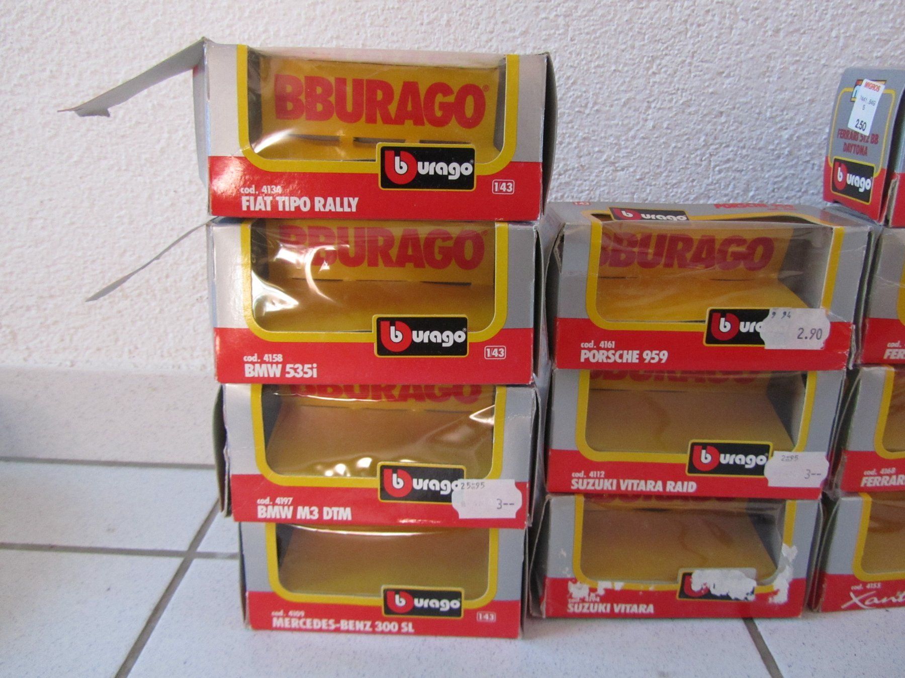 Bburago Modellini d'auto: Leere Burago Originalverpackungen, Mst 1:43 – Usato da Weiningen ZH venduto da dietsch57 1