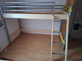 Kinder Hochbett 90x180 - auf Wunsch mit Kletterwand