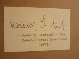 Wassily Leontief †1999 - handsigniert - Nobelpreis