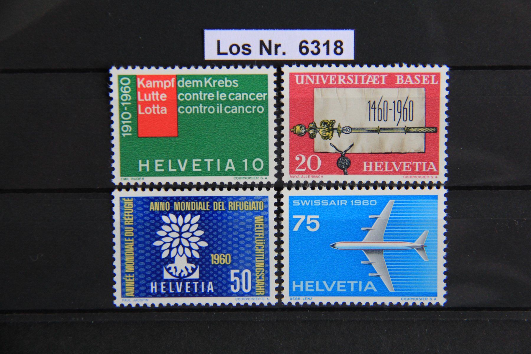 Tutti i francobolli: CH 1960 Serie Postfrisch **                         Los 6318 – Usato da Volken venduto da jukon65