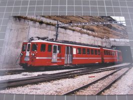 Echtfoto Zermatt Bahnhof mit Zug