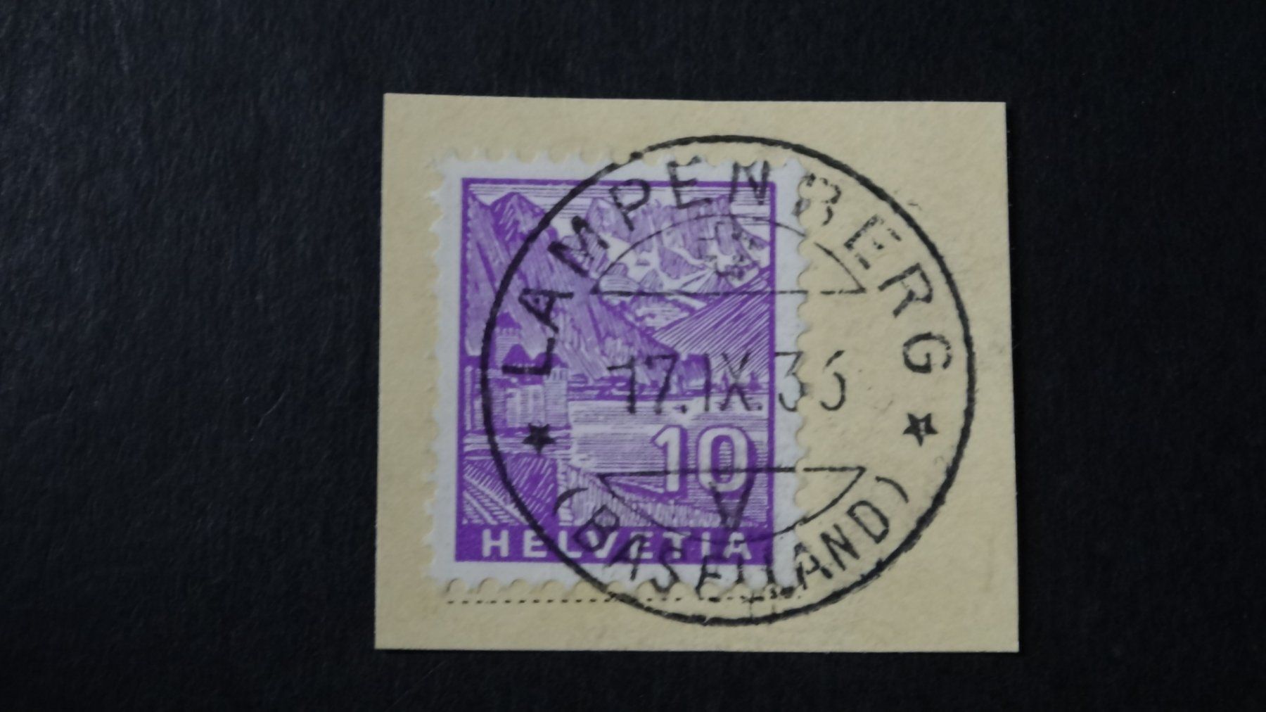 Tutti i francobolli: LAMPENBERG (Baselland)  17.IX.35   112 – Usato da Anwil venduto da zuggi57