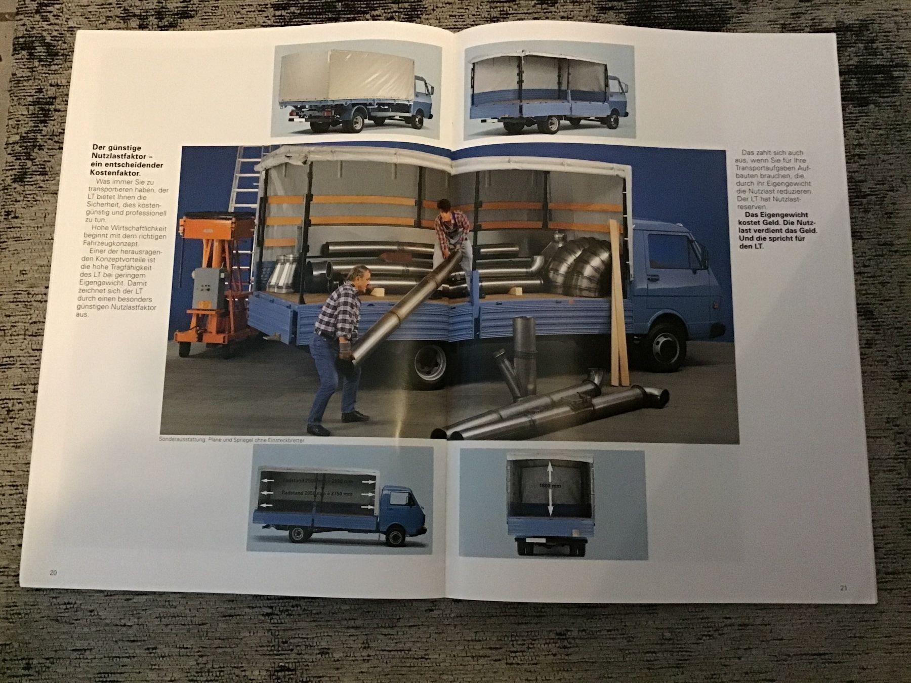 VW Documenti: VW LT Verkaufsprospekt August 1994 – Usato da Scherzingen venduto da Starseller62 6