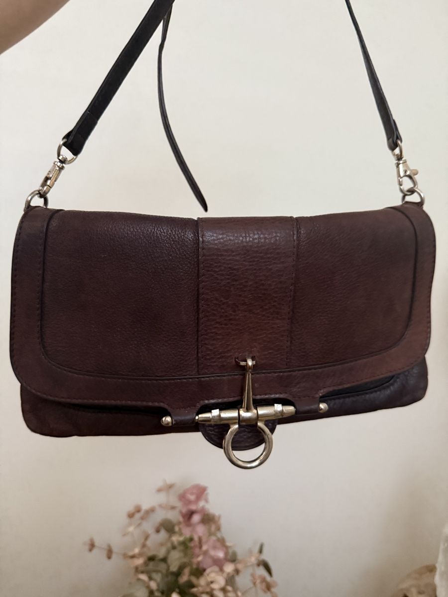 Borse da donna: Damen Leder Tasche dunkelbraun – Usato da Niederglatt ZH venduto da neunzehn82 7