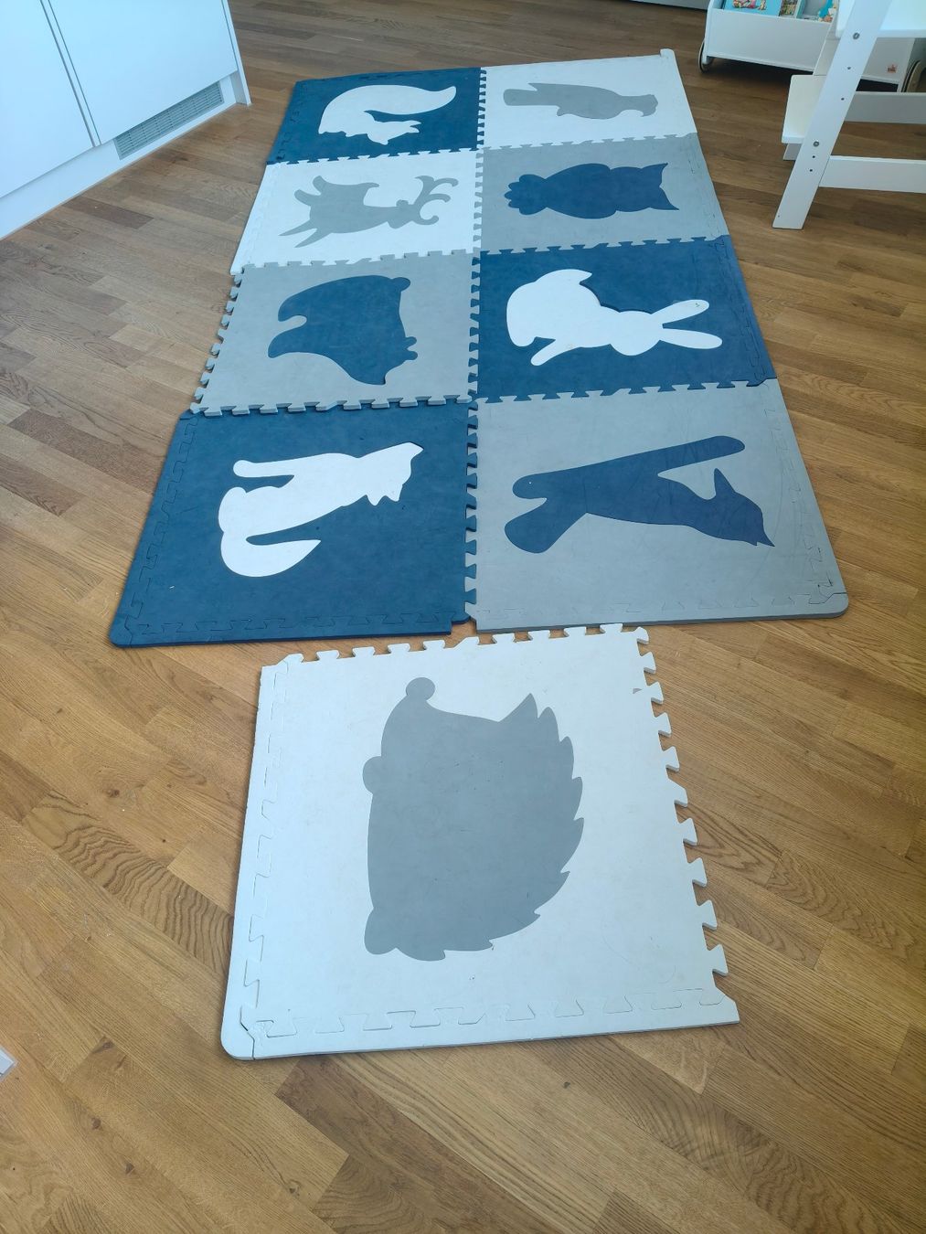 Bodenmatten: Puzzlematte Tier-Muster 9 Stueck gebraucht – Gebraucht aus Bern von san_22kx
