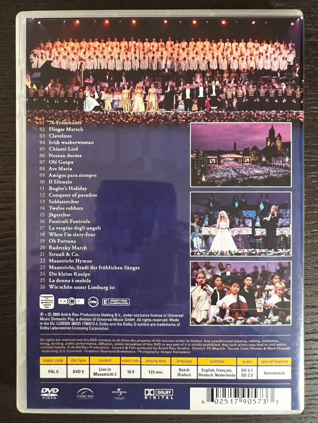 Tutti i DVDs: André Rieu - Live in Maastricht 2 – Usato da Zürich venduto da FilmFreunde 1