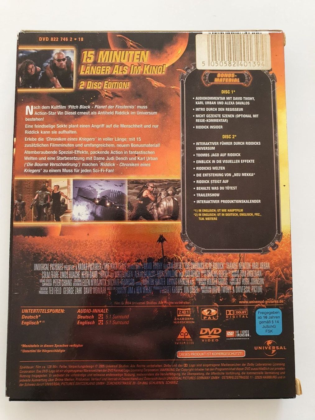 Alle DVDs: Vin Diesel RIDDICK DVD – Gebraucht aus Oberdorf BL von BaldenEagle 1